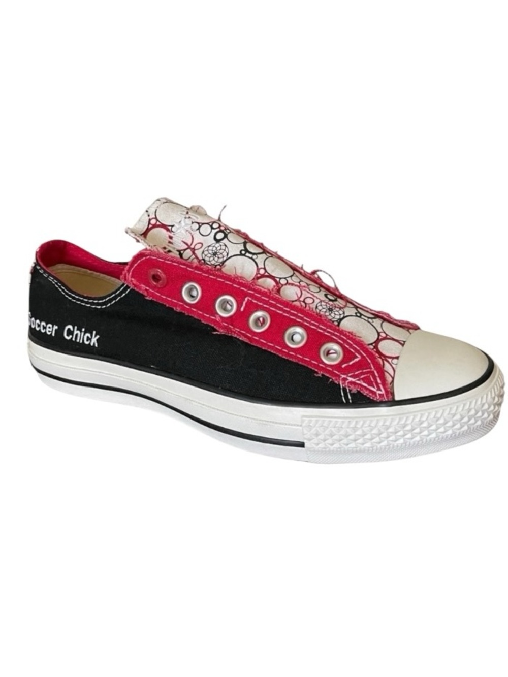 Converse One Red Soccer Chick All Star Slip On Sneakers | Women’s 8 NWT - Picture 2 of 16